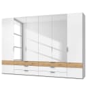 Drehtürenschrank Gibraltar 270cm Weiß/Eiche Artisan Dekor/Weiß