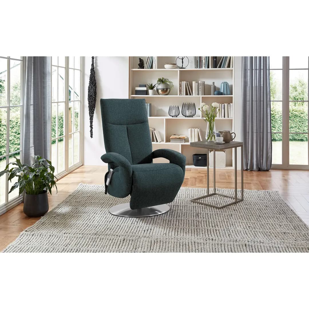 Relaxsessel Leesburg Grau Flachgewebe Amra Elektrisch | Grau