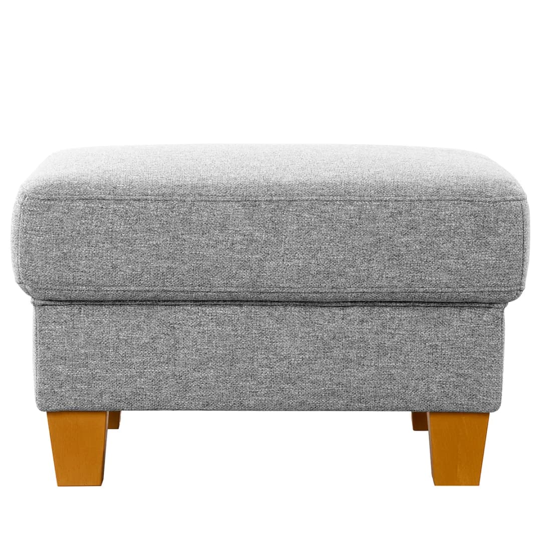 Polsterhocker Eustis | Silber