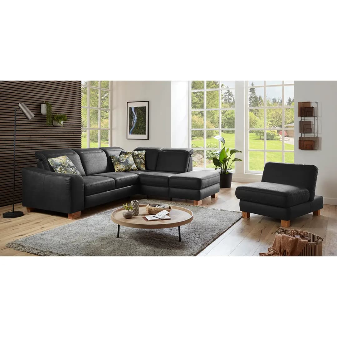 Ecksofa Kikuu | Schwarz