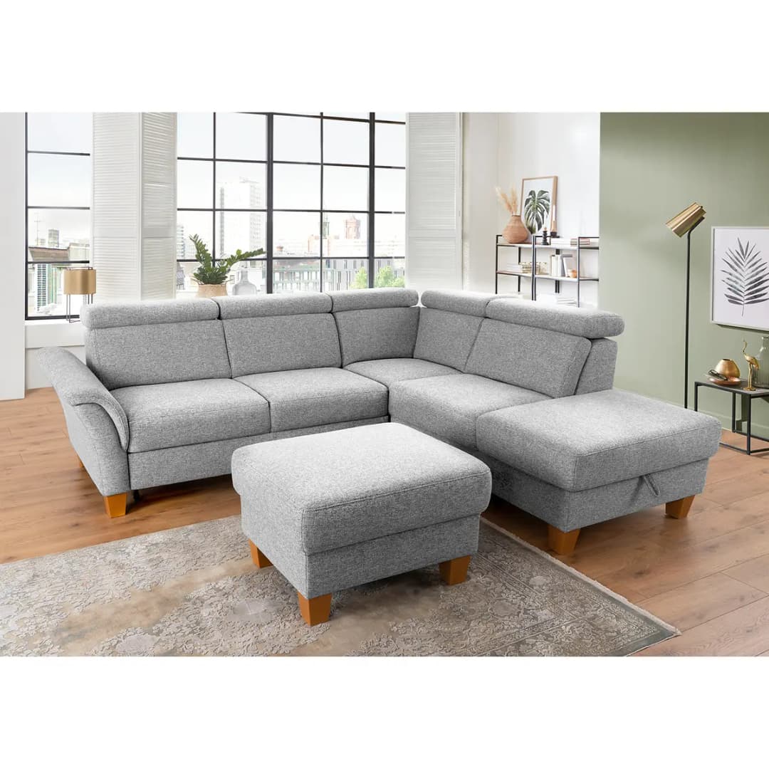 Ecksofa Eustis | Silber