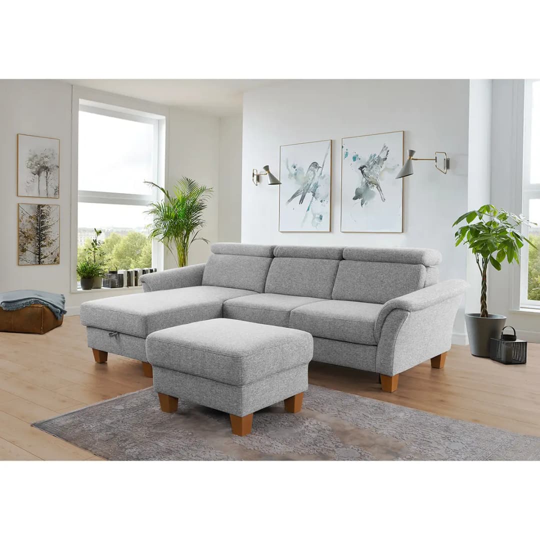 Ecksofa Estufa | Silber