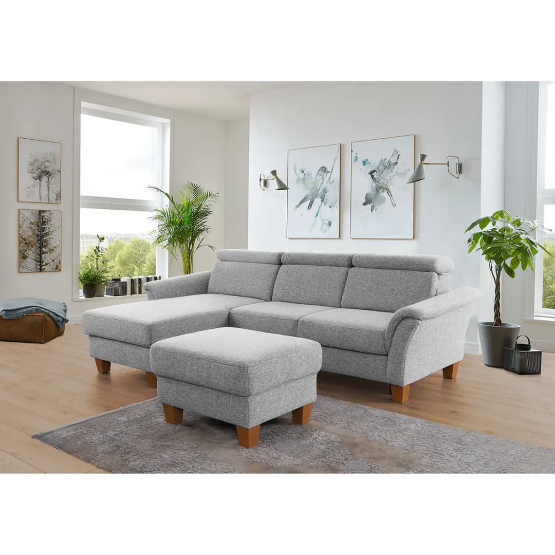 Ecksofa Estufa | Silber
