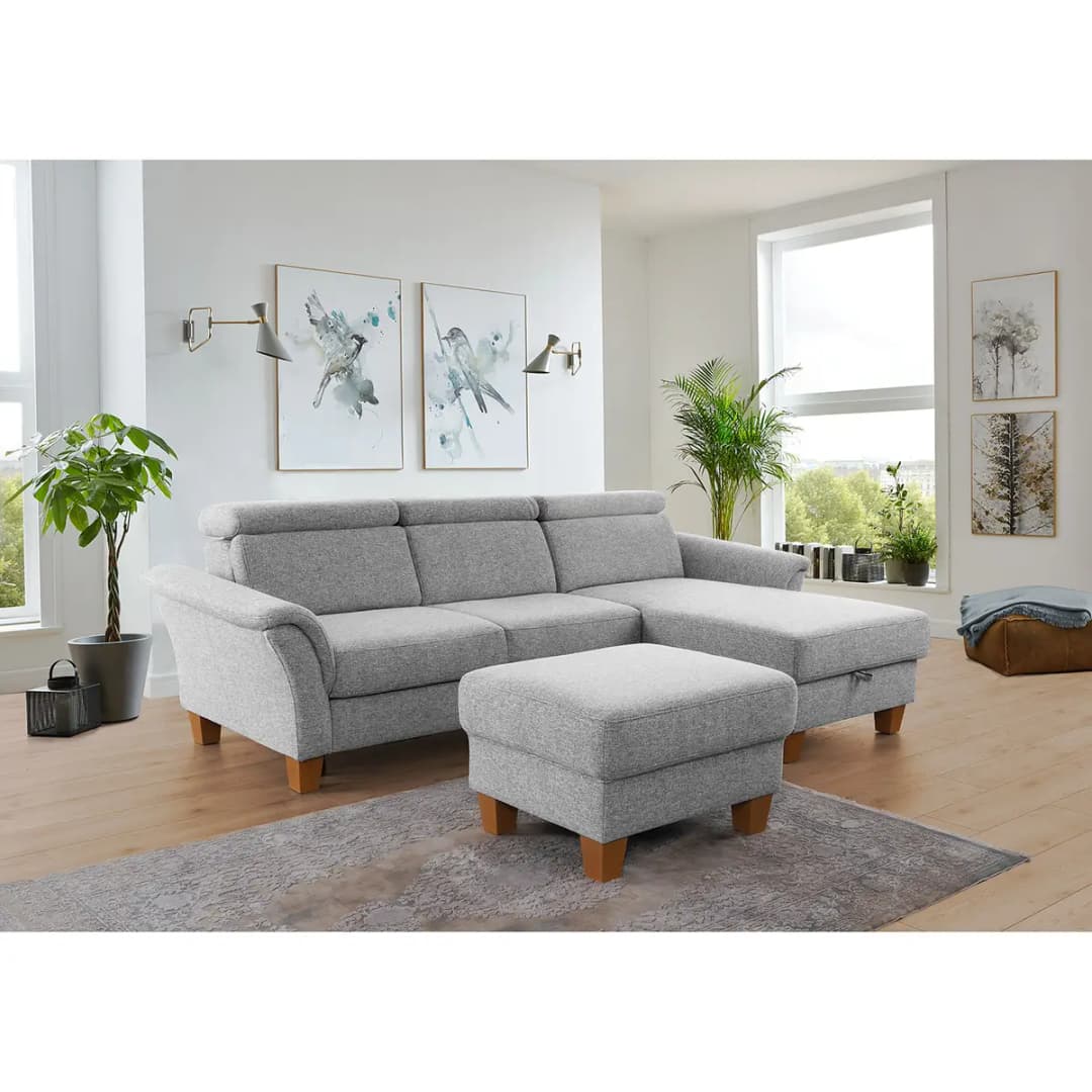 Ecksofa Estufa | Silber
