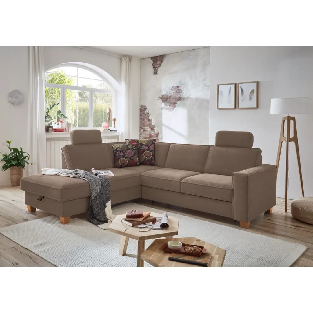 Ecksofa Ford Point Grau | Grau