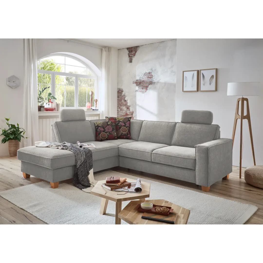 Ecksofa Ford Point | Grau