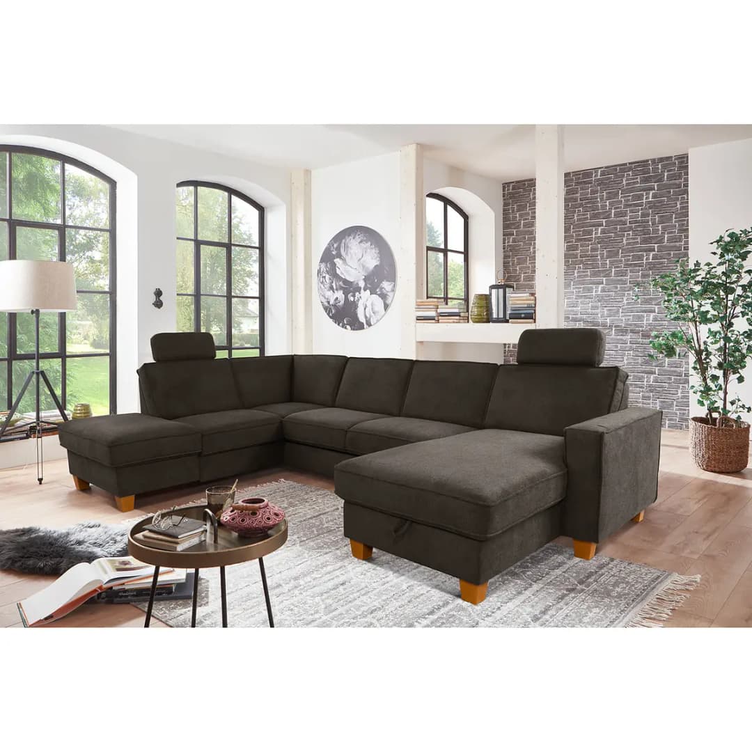Wohnlandschaft Ford Point Grau | Grau