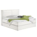 Premium Boxspringbett mit Kopfteil | Weiß