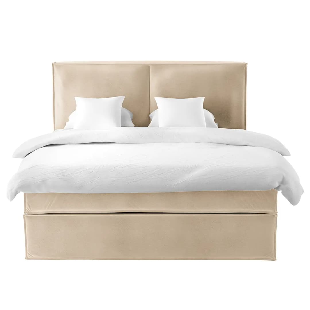 Premium Boxspringbett mit Kopfteil 180 x 200cm Samt Vaia