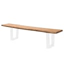 kollected Massive Baumkanten-Sitzbank 180cm Braun/Akazie Braun | Braun
