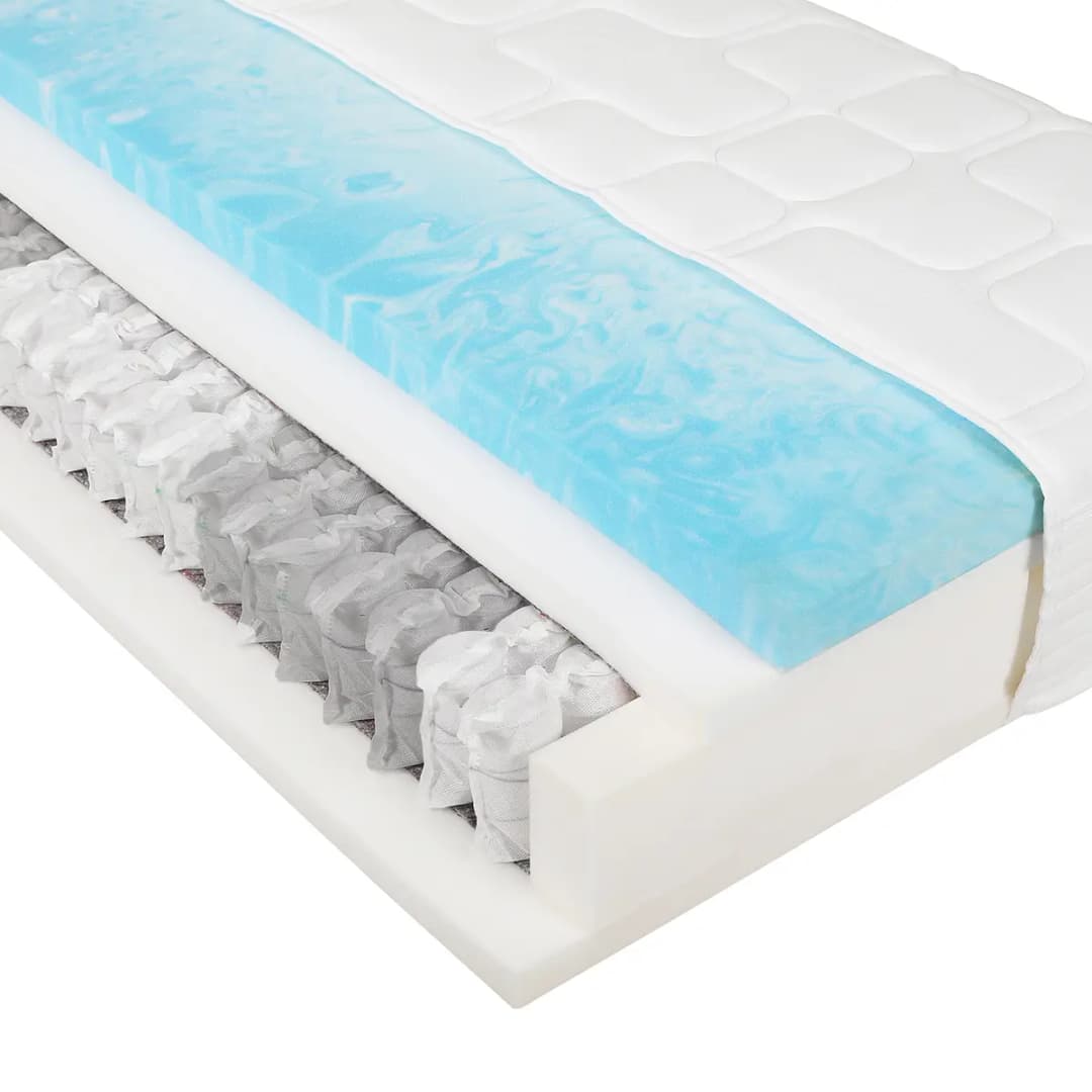 Taschenfederkernmatratze Royal Plus Gel | Weiß