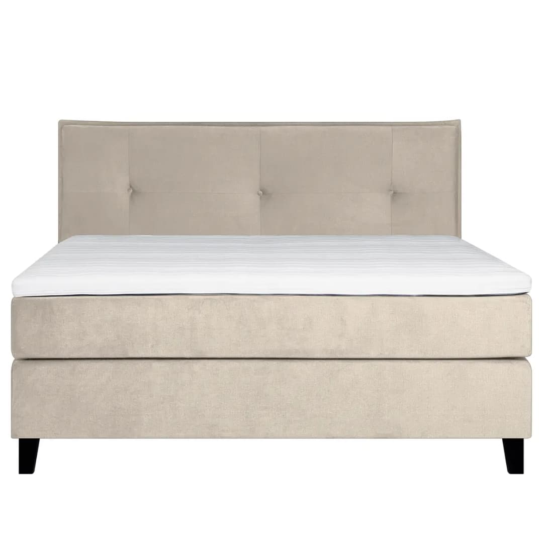 Boxspringbett Langfort | Beige