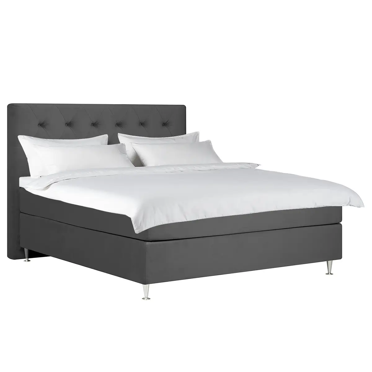 Boxspringbett Norley | Grau
