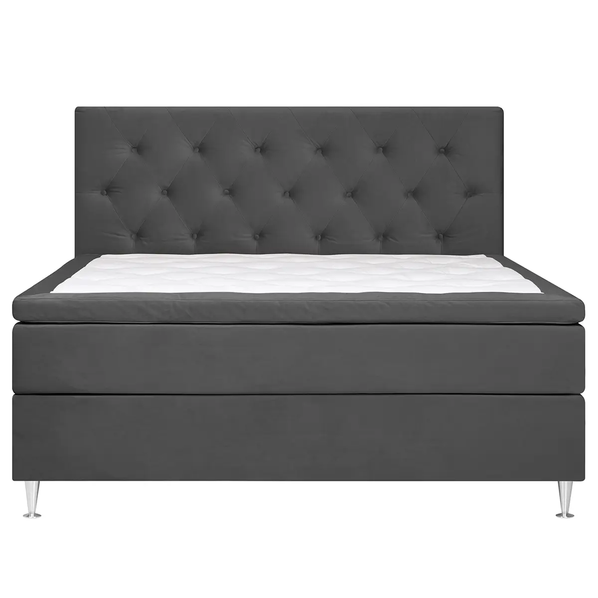 Boxspringbett Norley | Grau