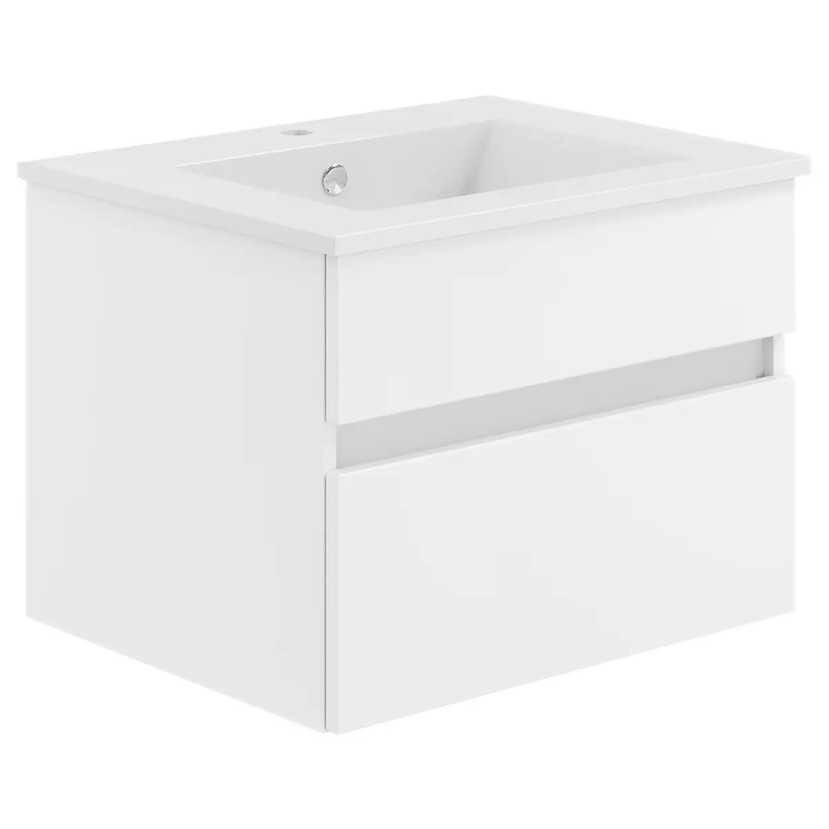 Badset Get2You 3-teilig Kombi B 90cm Türanschlag rechts | Weiß