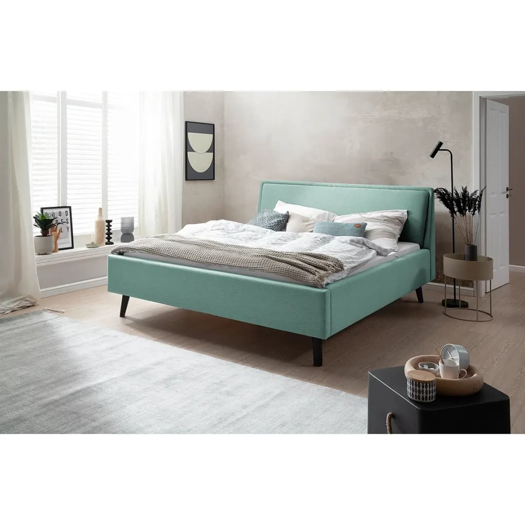 Polsterbett Frieda 160 x 200cm | Blau