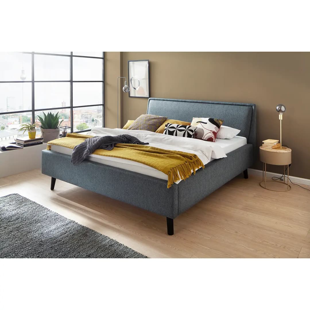 Polsterbett Frieda 160 x 200cm | Blau