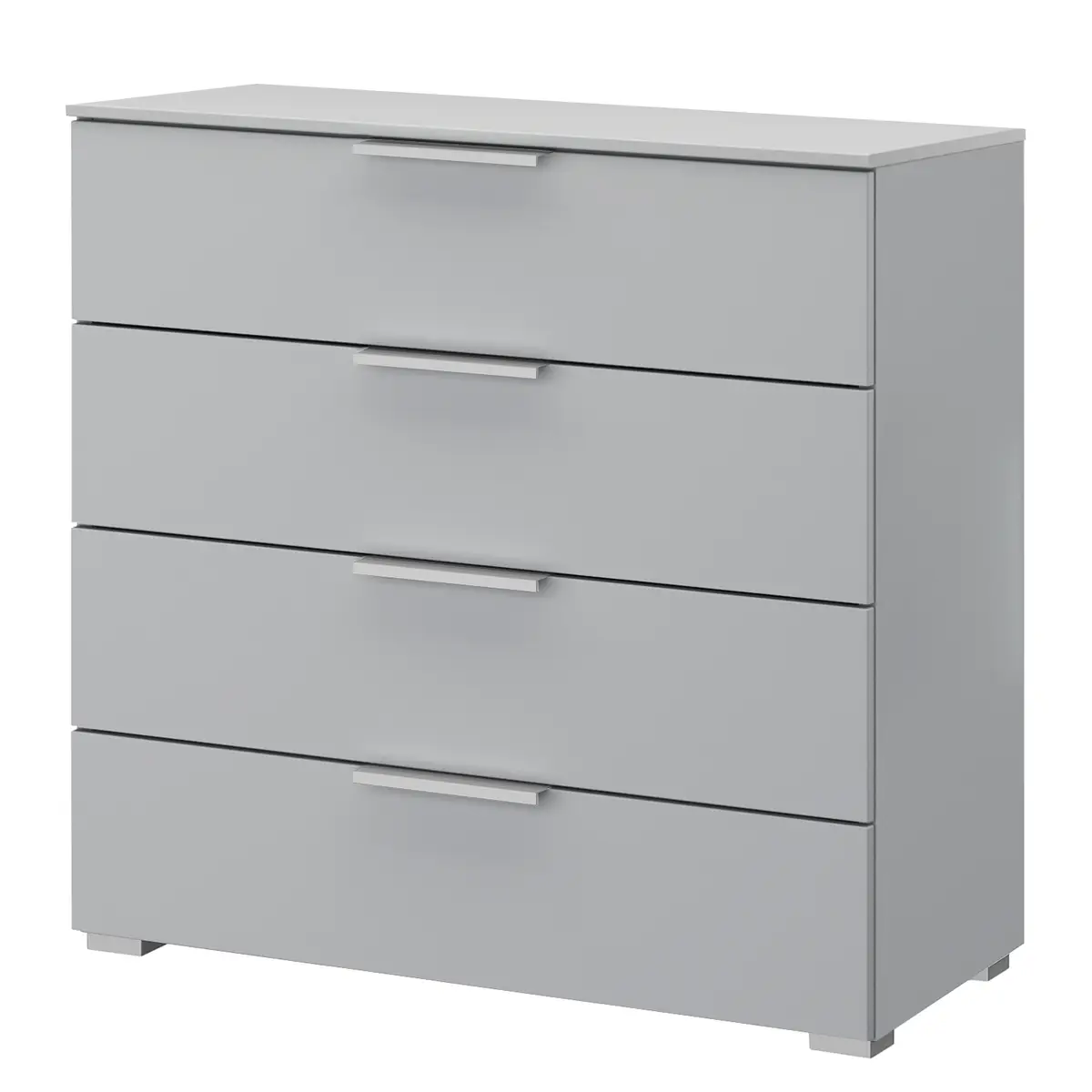 Kommode x4 80cm Grau/Seidengrau Aluminium | Grau