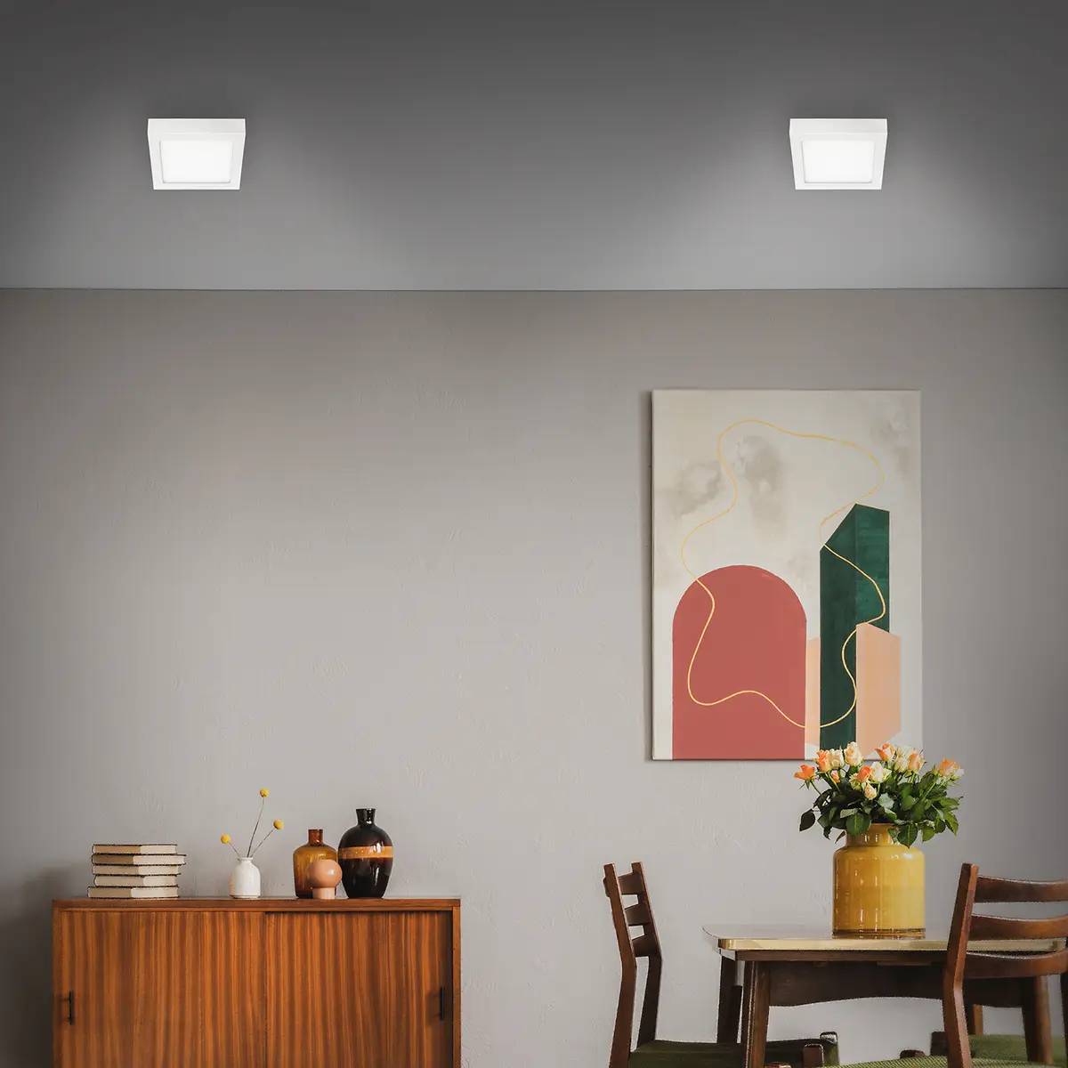 LED-Deckenleuchte Fire IV | Weiß