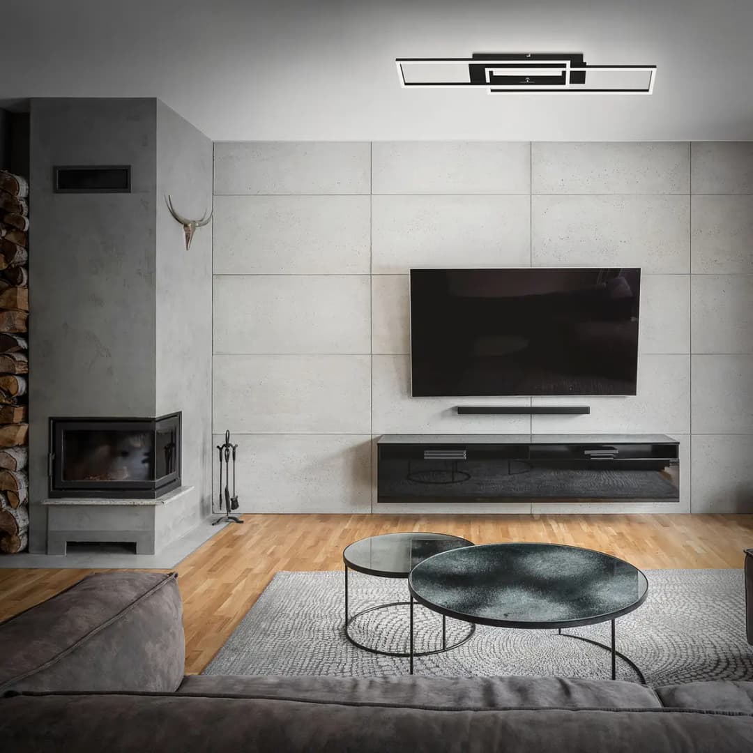 LED-Deckenleuchte Frame | Schwarz