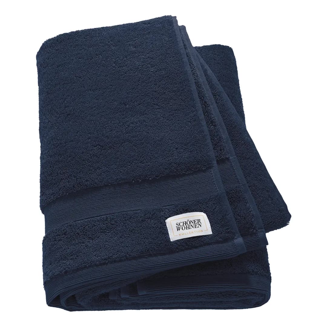 Duschtuch 70 x 140cm Blau/Marineblau | Blau