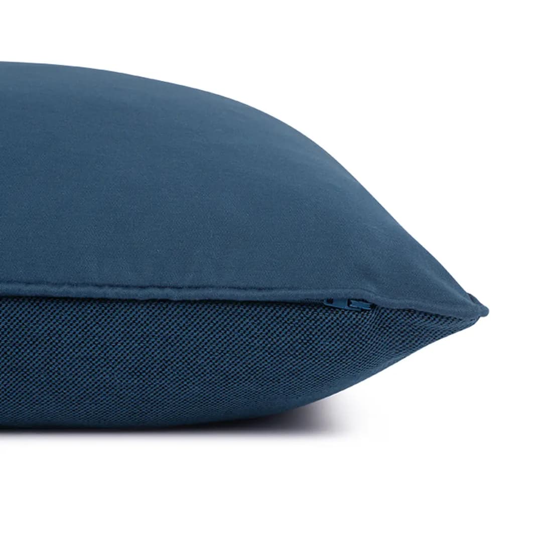 Kissenbezug II Blau/Blau 45 x 45cm Mischgewebe | Blau