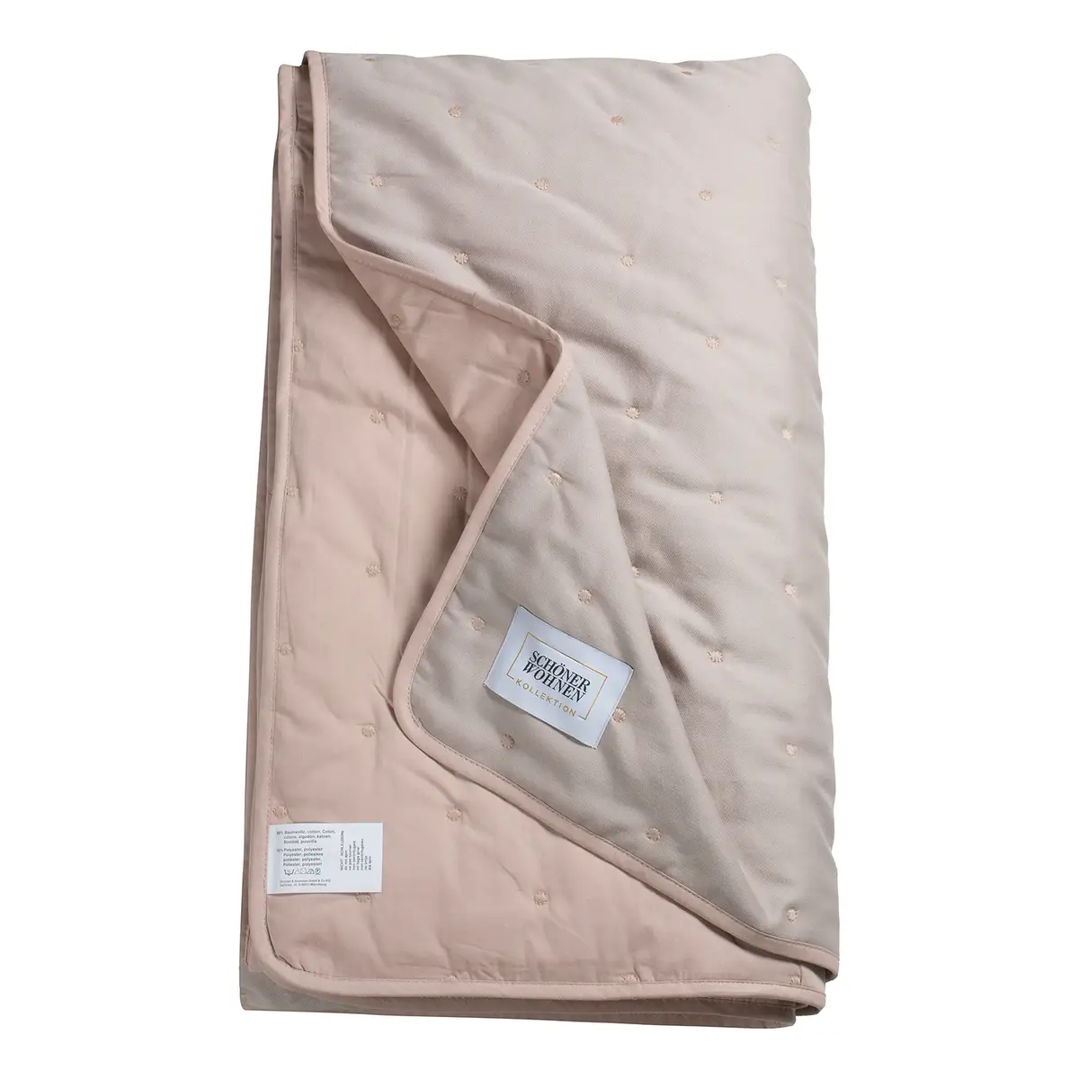 Tagesdecke 70 x 240cm Pink/Hellrosa Mischgewebe | Rosa