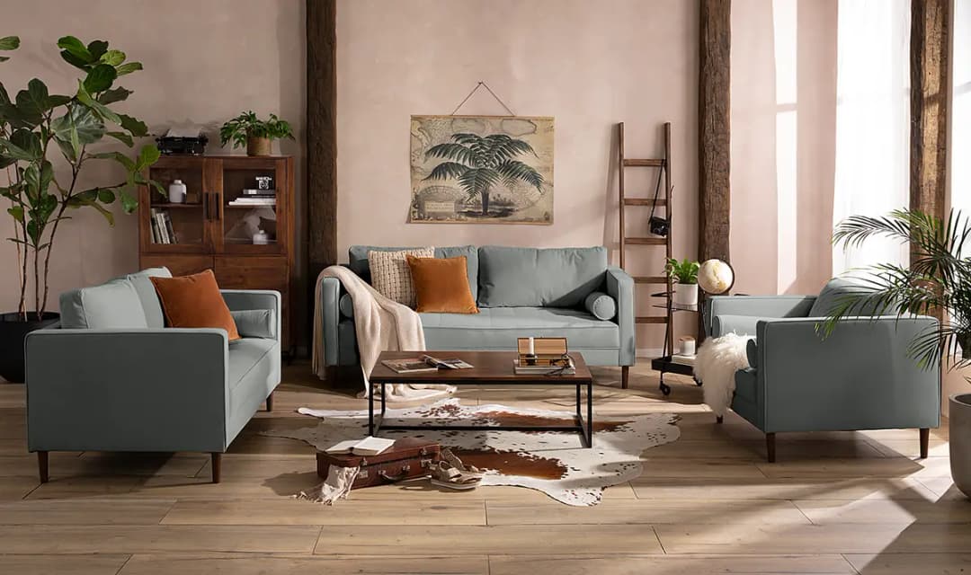 2-Sitzer Sofa Vaia | Grau
