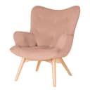 Sessel Pink Samt Vaia | Rosa