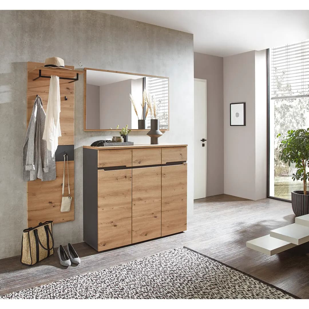 Garderobenpaneel | Braun