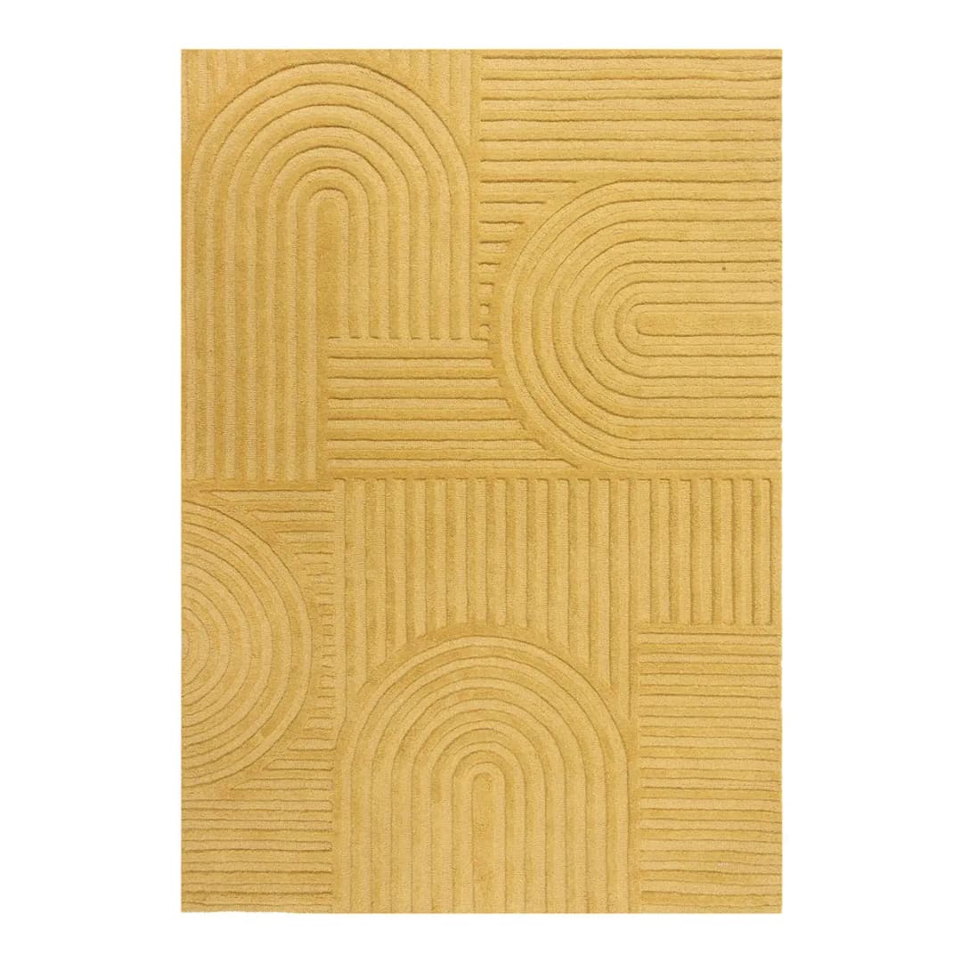 Wollteppich Zen Garden | Gelb