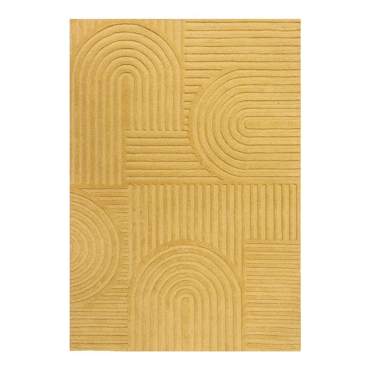 Wollteppich Zen Garden | Gelb