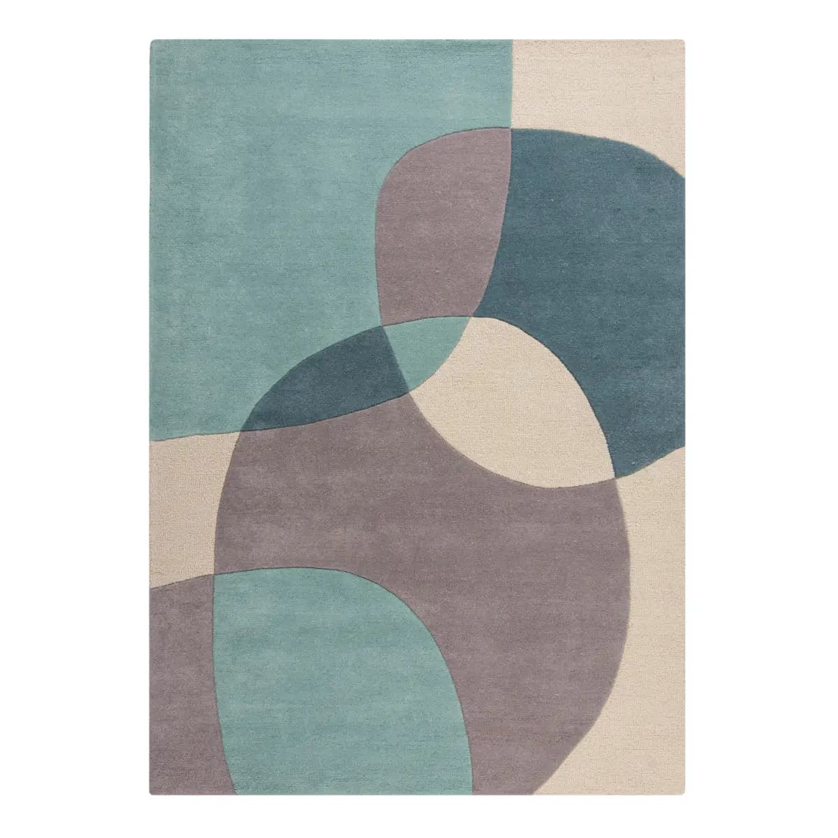 Wollteppich Glow Blau/Blau 160 x 230cm | Blau