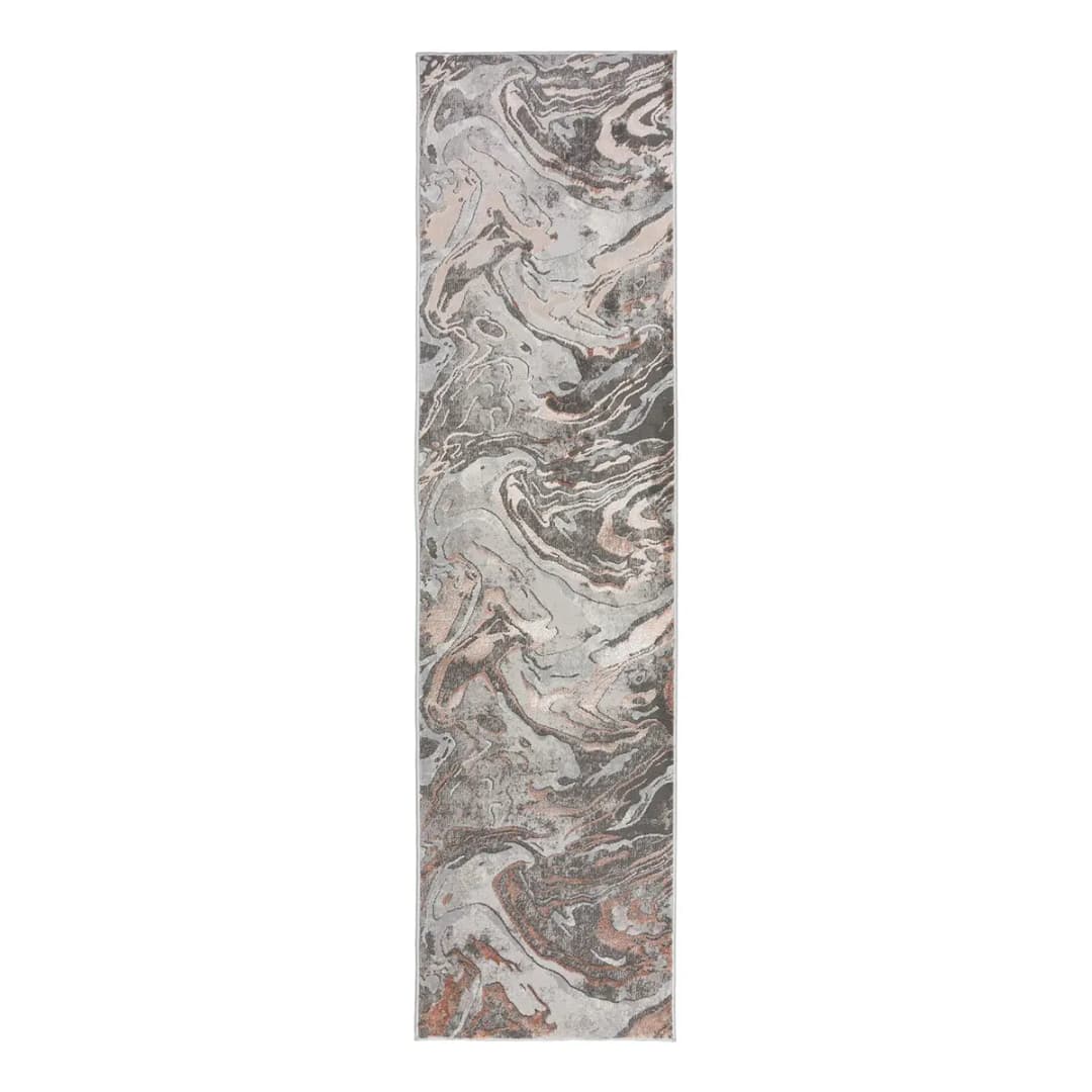 Läufer Marbled 80 x 300cm Pink/Rosa | Rosa