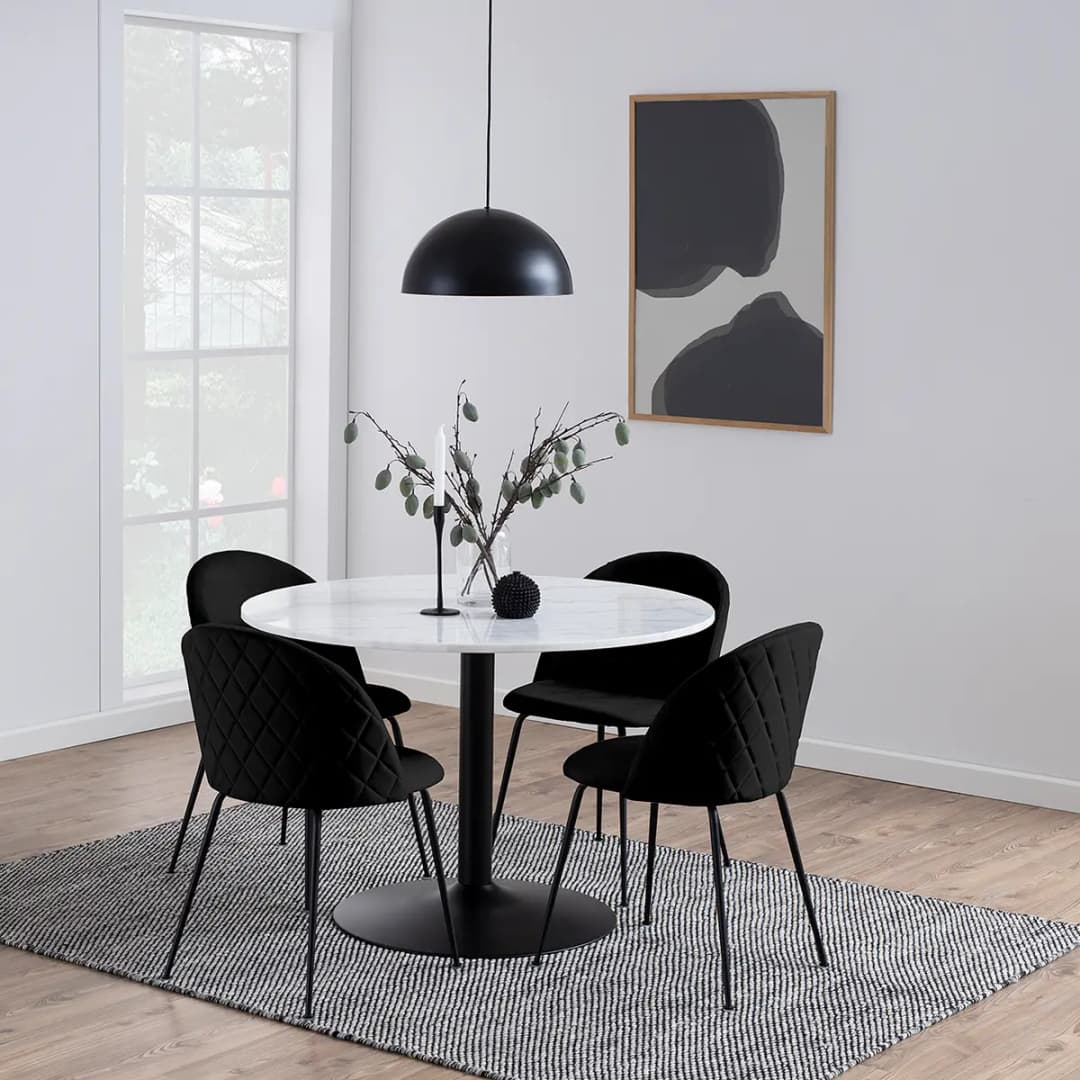 Polsterstuhl Luray | Schwarz