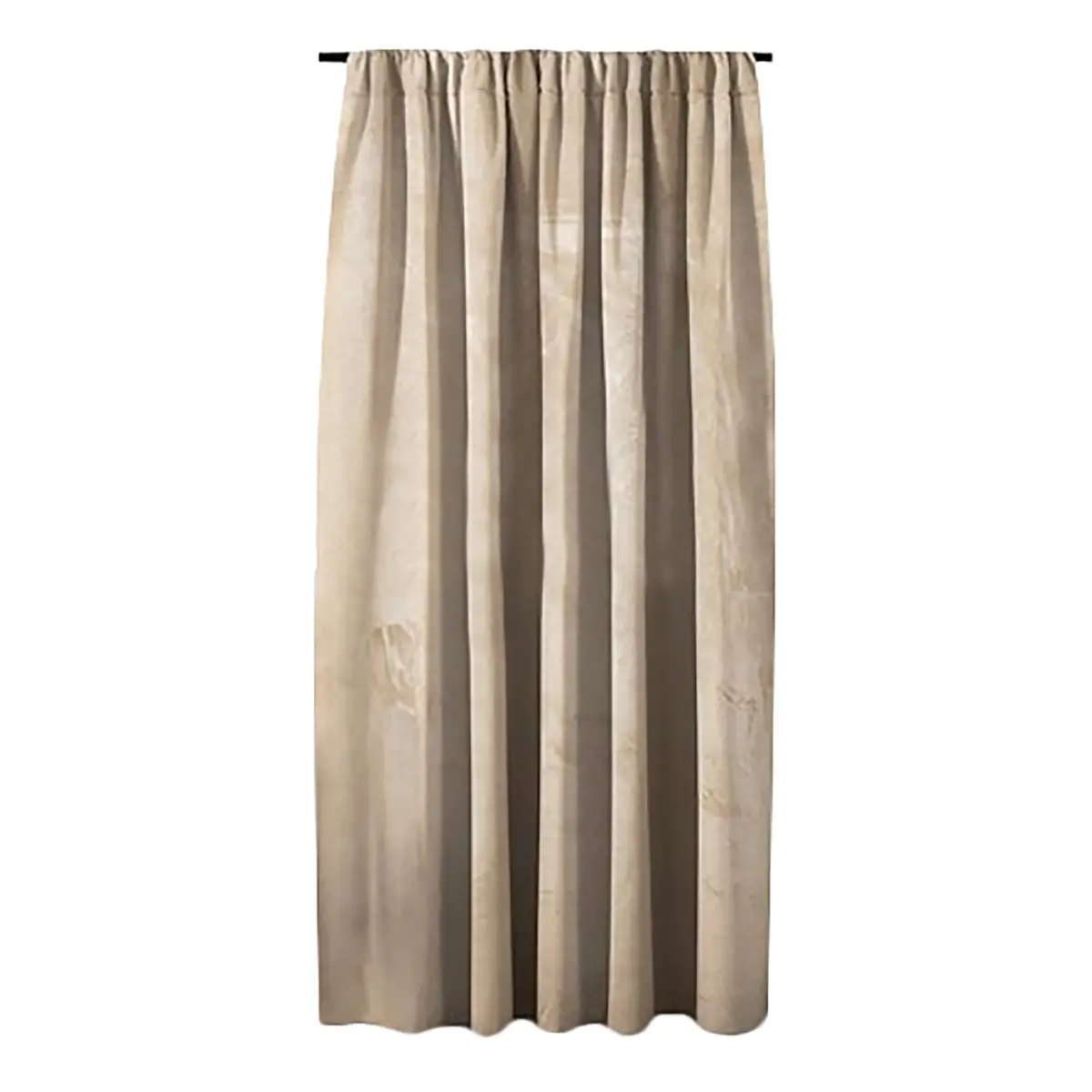 Vorhang mit Kräuselband | Beige