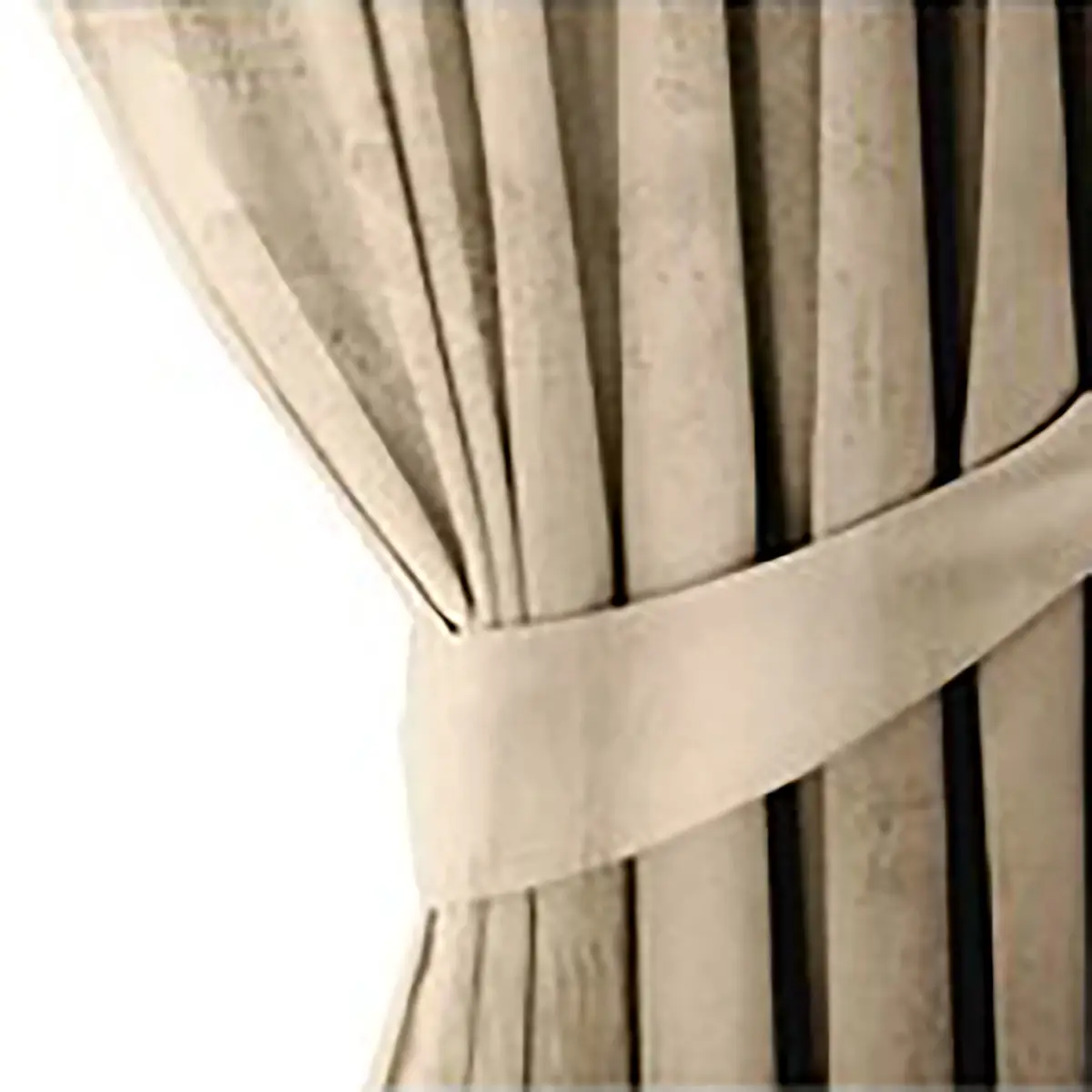 Vorhang mit Kräuselband | Beige