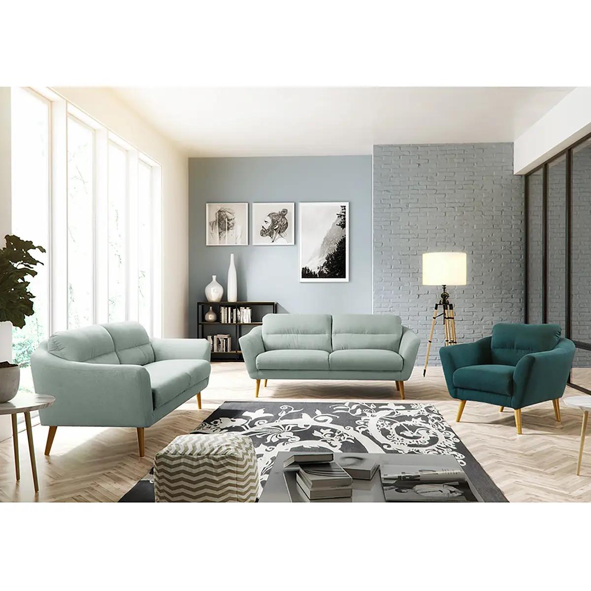 Sofa Lucinda I 2,5-Sitzer | Grau