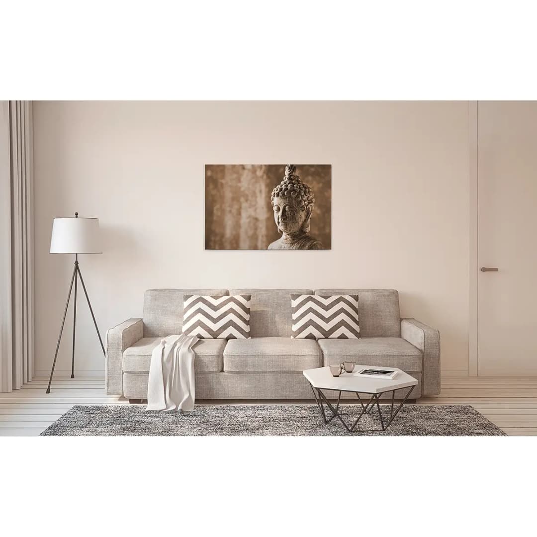 Leinwandbild Buddha Asian Culture | Beige