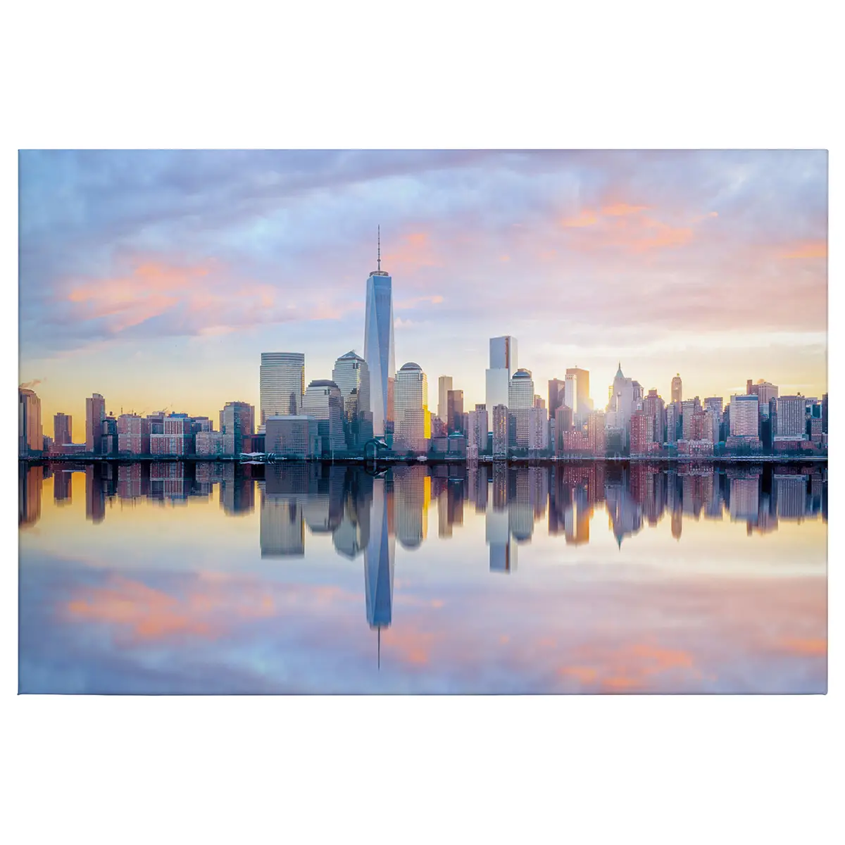 Leinwandbild Skyline NY | Blau