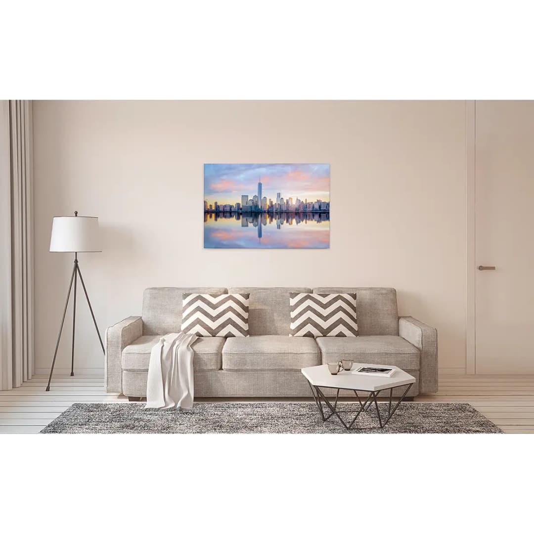 Leinwandbild Skyline NY | Blau