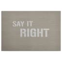 Leinwandbild Message | Beige