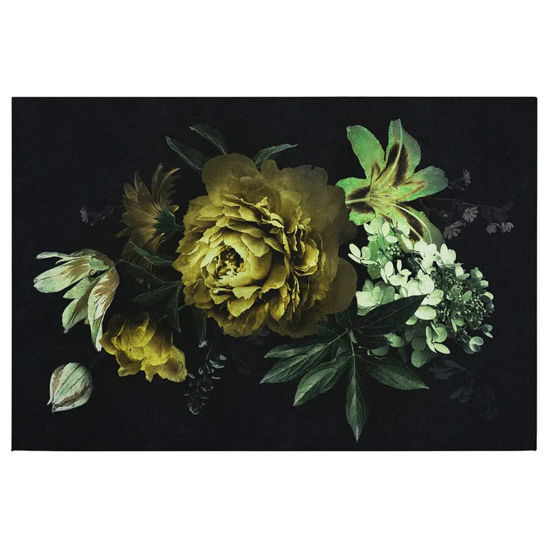 Leinwandbild Blumen Drama Queen | Gelb