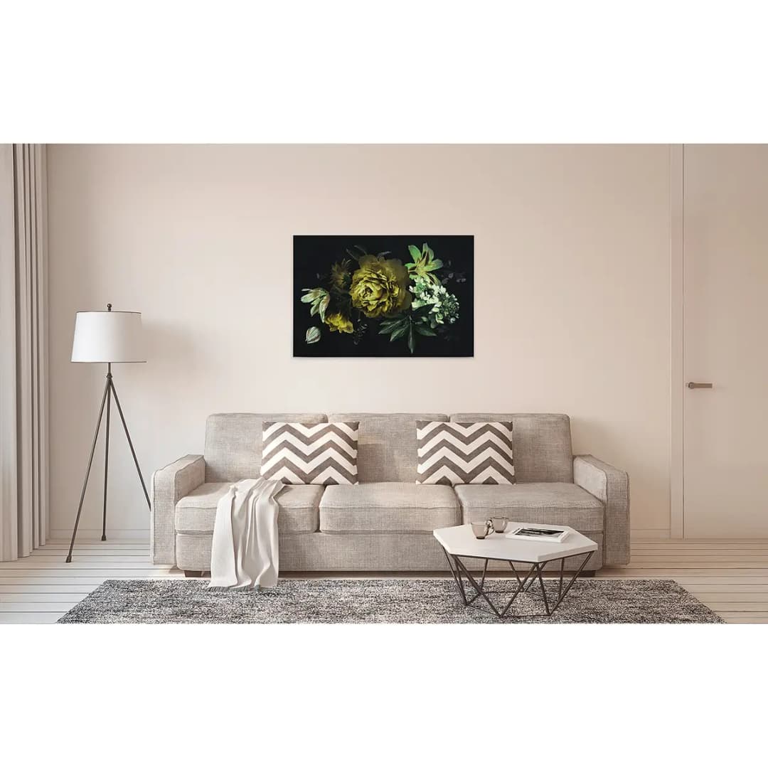 Leinwandbild Blumen Drama Queen | Gelb