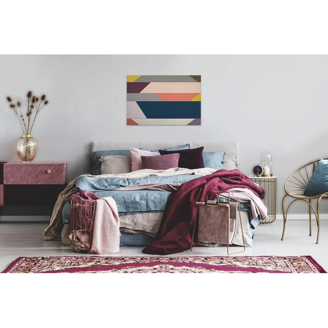 Leinwandbild Geometrisch | Mehrfarbig