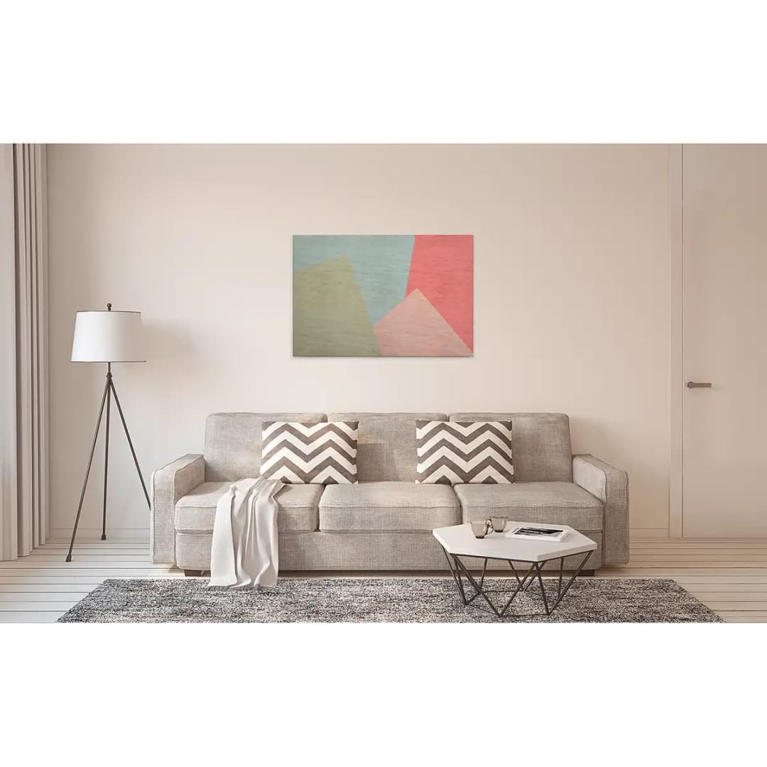 Leinwandbild Inlay | Mehrfarbig
