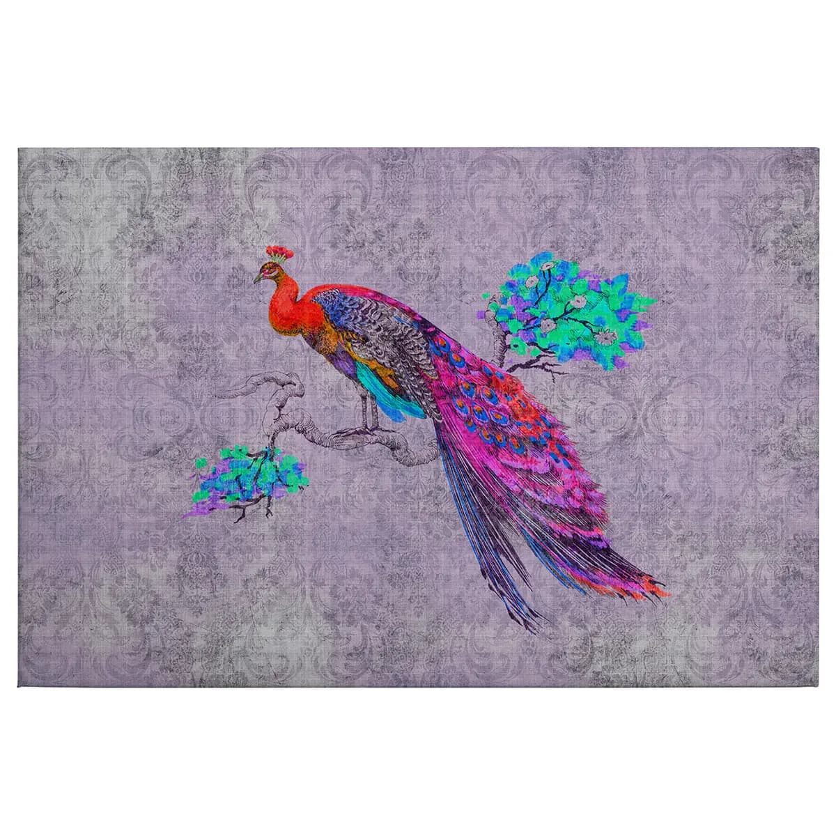 Leinwandbild Strauß Peacock | Mehrfarbig