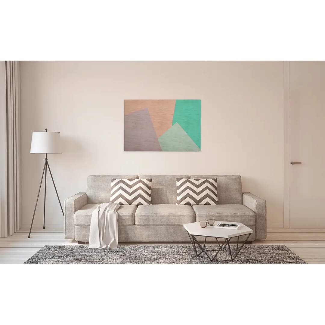 Leinwandbild Inlay | Mehrfarbig