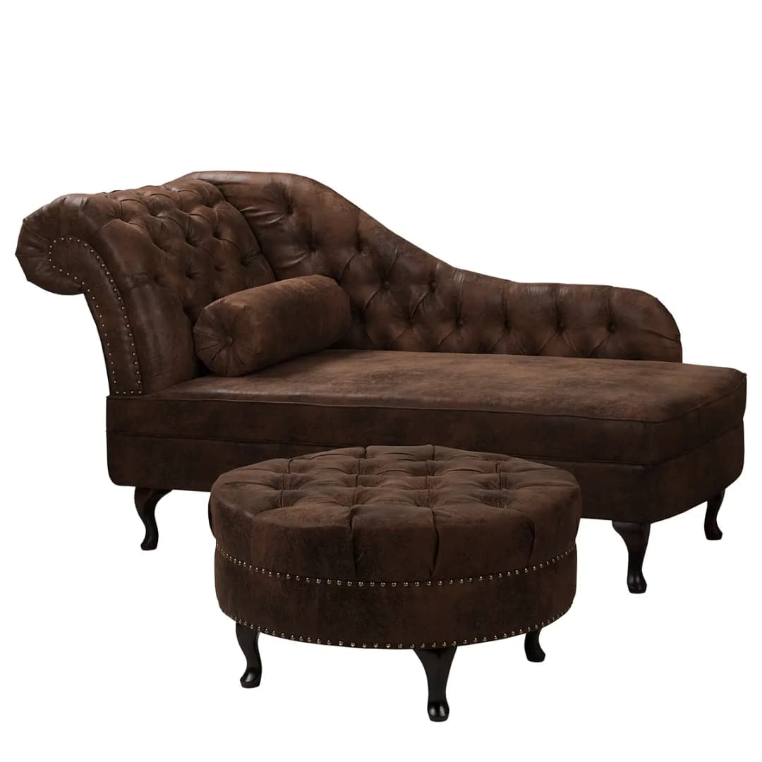 Polsterhocker Dale | Braun