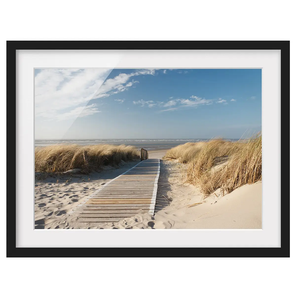 Bild Ostsee Strand Papier Rahmen | Beige